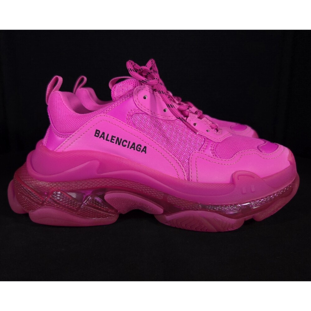 Balenciaga Triple S Sneakers US 8 EU 38 Womens Pink Chunky $1150